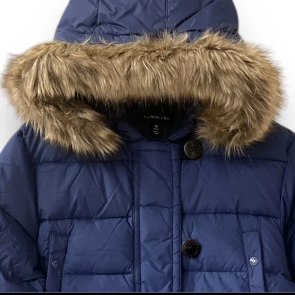Lands’ End Women’s Sidney Down Puffer Coat | Medium (10-12) | Light Navy | $60 - Picture 4 of 8